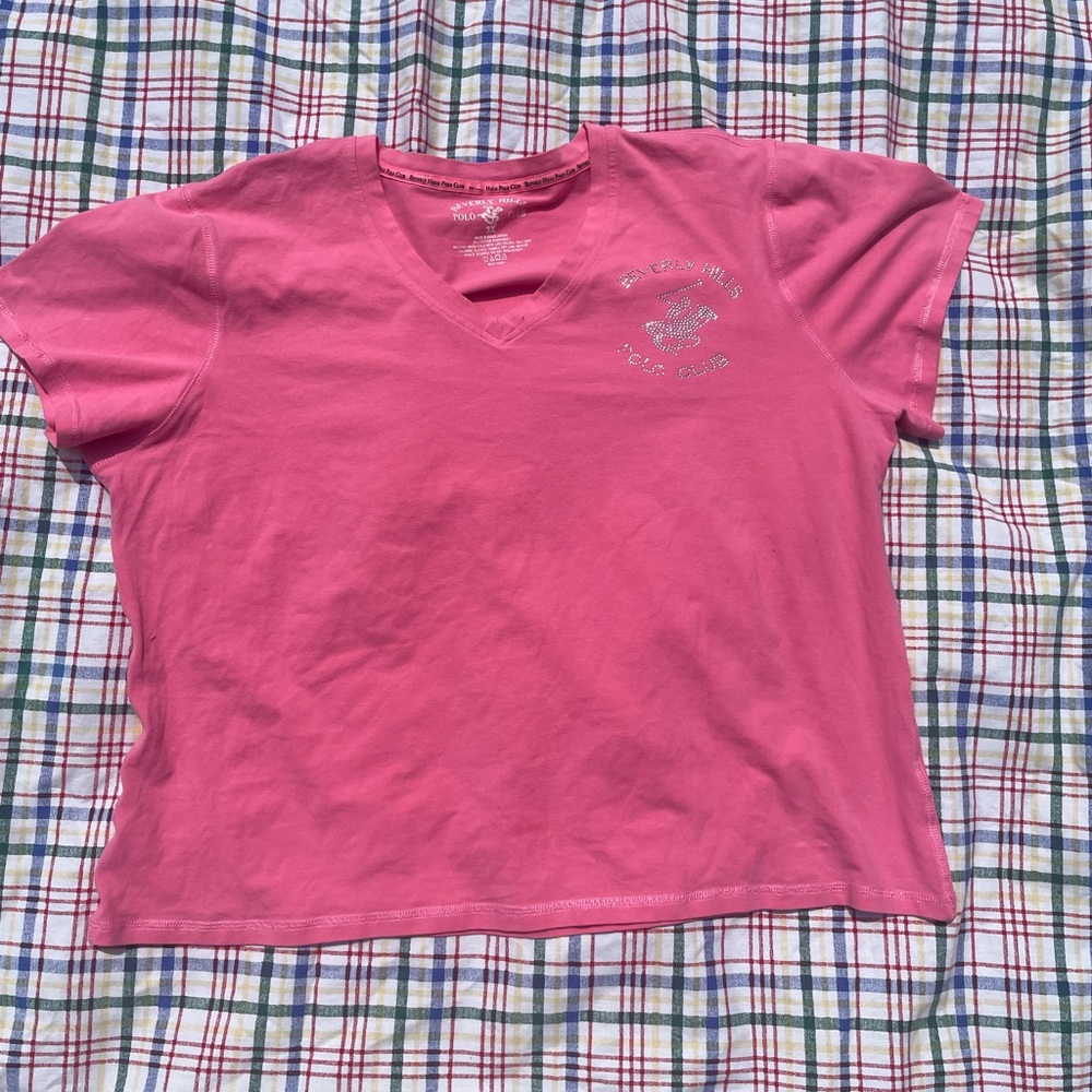 Y2K bedazzled baby tee!